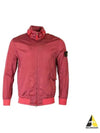 Men's Logo Patch Nylon Metal Zip-up Jacket Red - STONE ISLAND - BALAAN 2