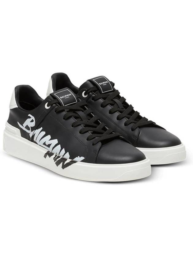 23 fw leather BCOURT sneakers WITH logo print BM1VI288LBAL EAB B0230475568 - BALMAIN - BALAAN 4