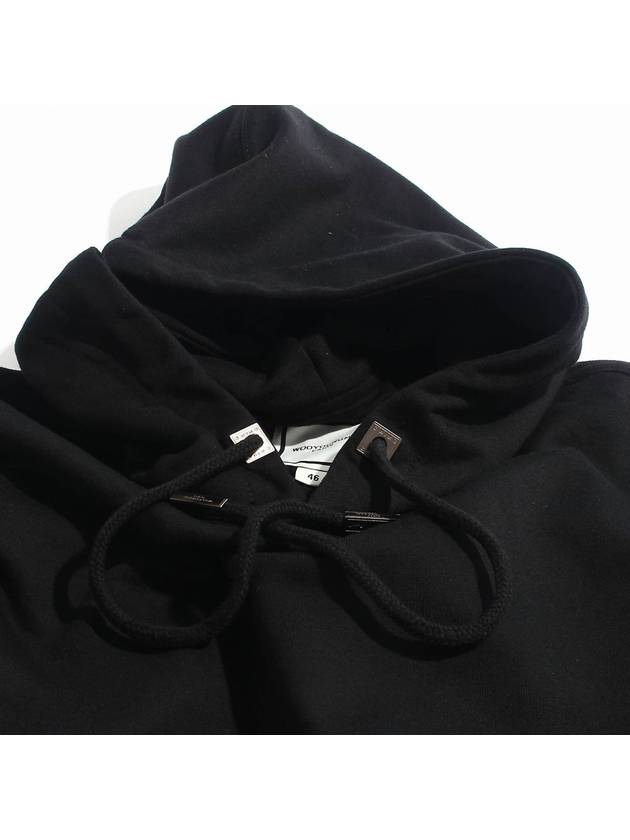 Swaying Flower Back Logo Hood Black W243TS36 723B - WOOYOUNGMI - BALAAN 5