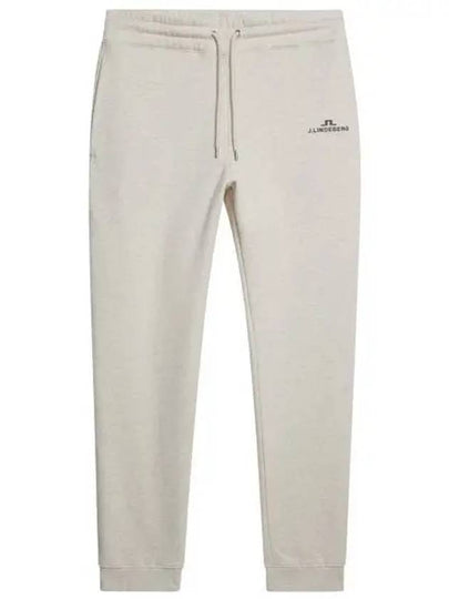 Alpha Logo Print Track Pants Beige - J.LINDEBERG - BALAAN 2