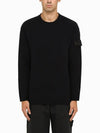 Men's Wappen Patch Crew Neck Knit Top Navy - STONE ISLAND - BALAAN 2