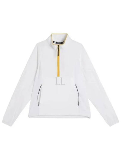 Cash Half Zip Track Long Sleeve T-Shirt White - J.LINDEBERG - BALAAN 2