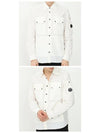 Wappen Patch Nylon Long Sleeve Shirt White - CP COMPANY - BALAAN.