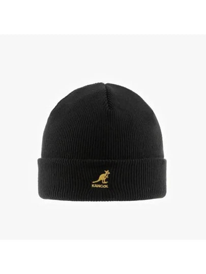 2978BC BLACK GOLD Cuff Pull on Acrylic Beanie - KANGOL - BALAAN 2