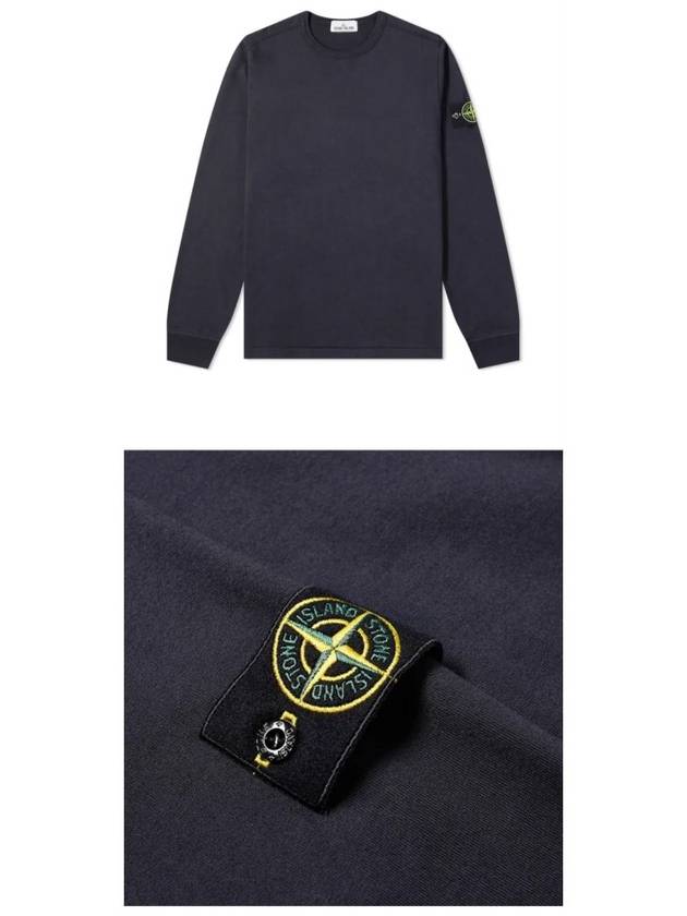 Wappen Patch Crew Neck Sweatshirt Navy - STONE ISLAND - BALAAN 5