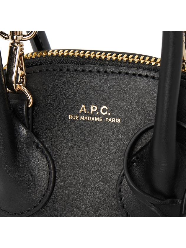 Women's Emma Mini Leather Tote Bag Black - A.P.C. - BALAAN 8