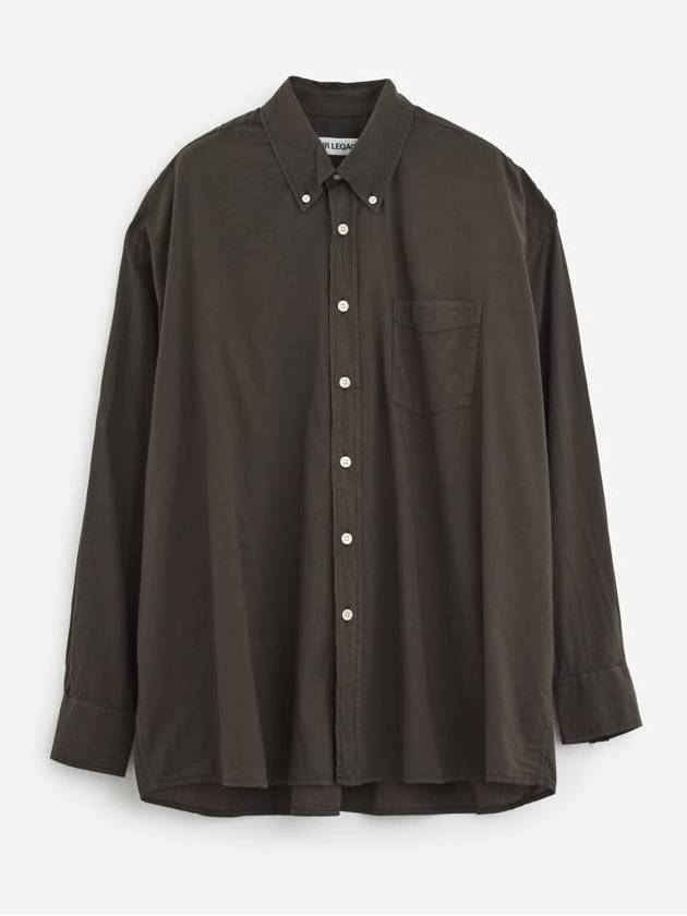 Borrowed Button Down Long Sleeve Shirt Brown - OUR LEGACY - BALAAN 2