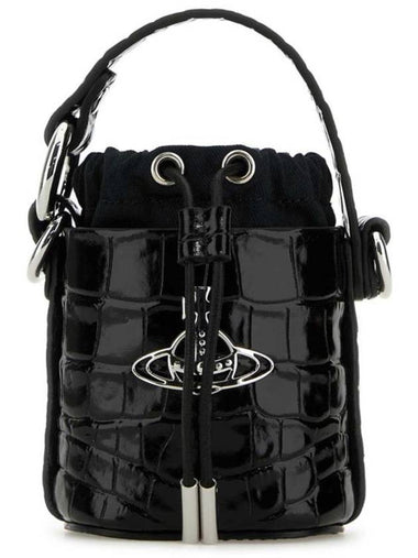 Logo Bucket Bag Black - VIVIENNE WESTWOOD - BALAAN 1