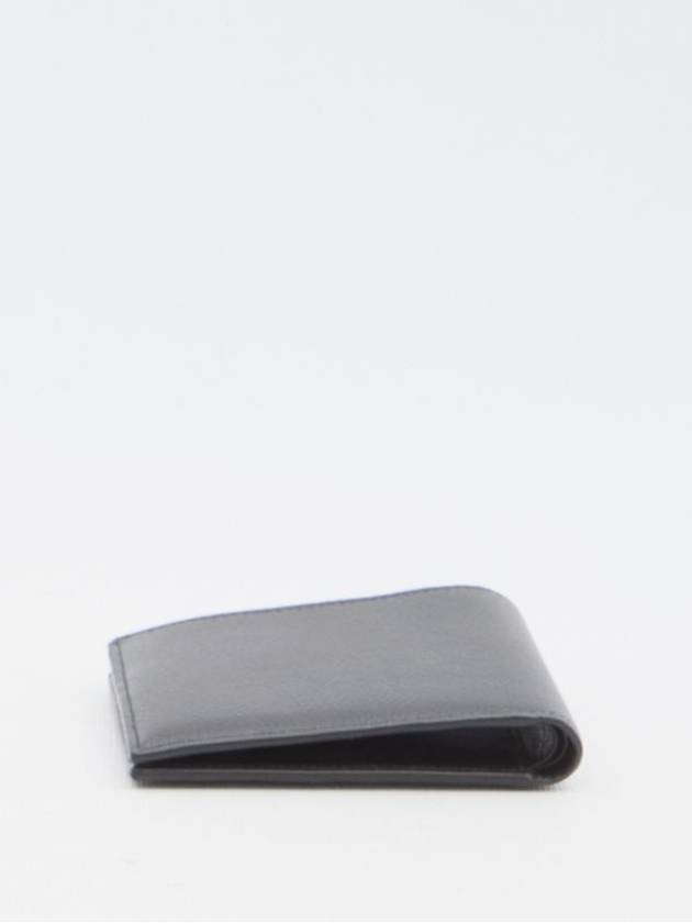 Logo Print Leather Half Wallet Black - BALENCIAGA - BALAAN 4