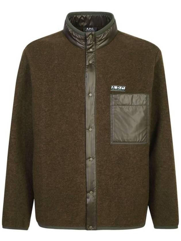 Iwan Fleece Wool Jacket Verde - A.P.C. - BALAAN 2