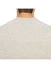 Baby Fox Patch Regular Knit Top Light Grey Melange - MAISON KITSUNE - BALAAN 8