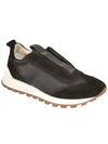 Suede Techno Runner Low Top Sneakers Black - BRUNELLO CUCINELLI - BALAAN 3