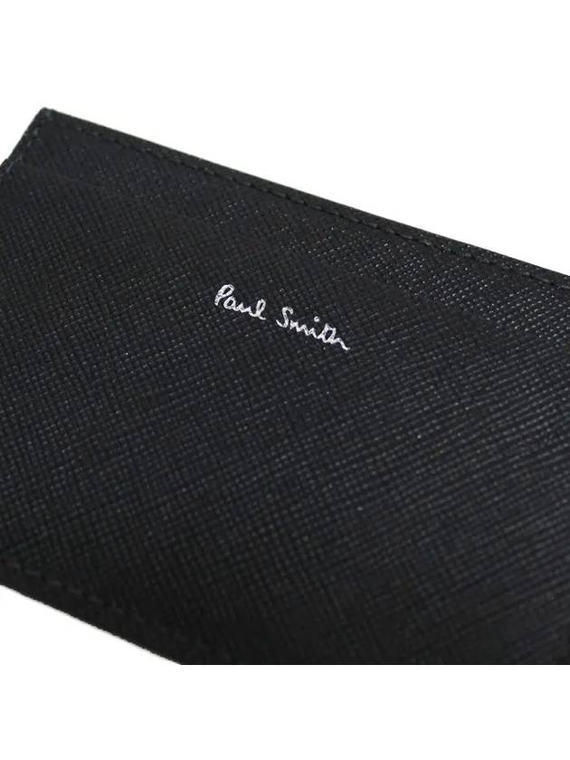 Commuter Mini Print Card Wallet Black - PAUL SMITH - BALAAN 5