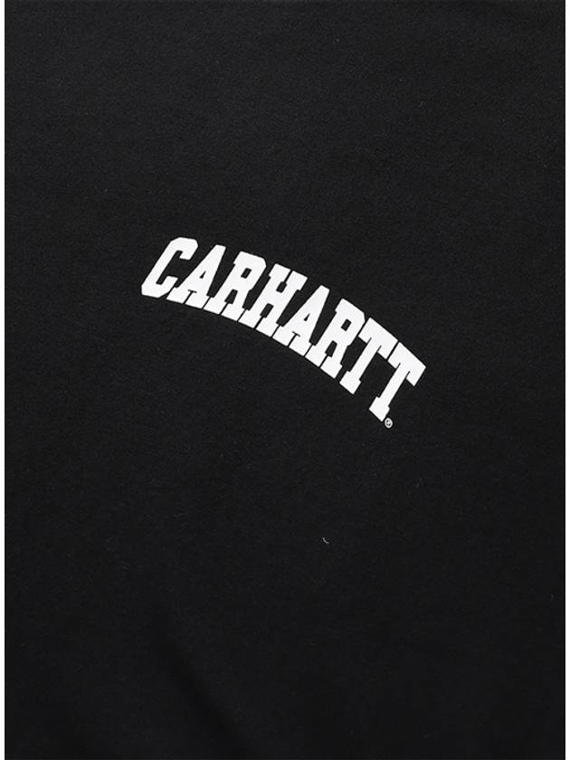 University Script Short Sleeve T-Shirt Black - CARHARTT WIP - BALAAN 4