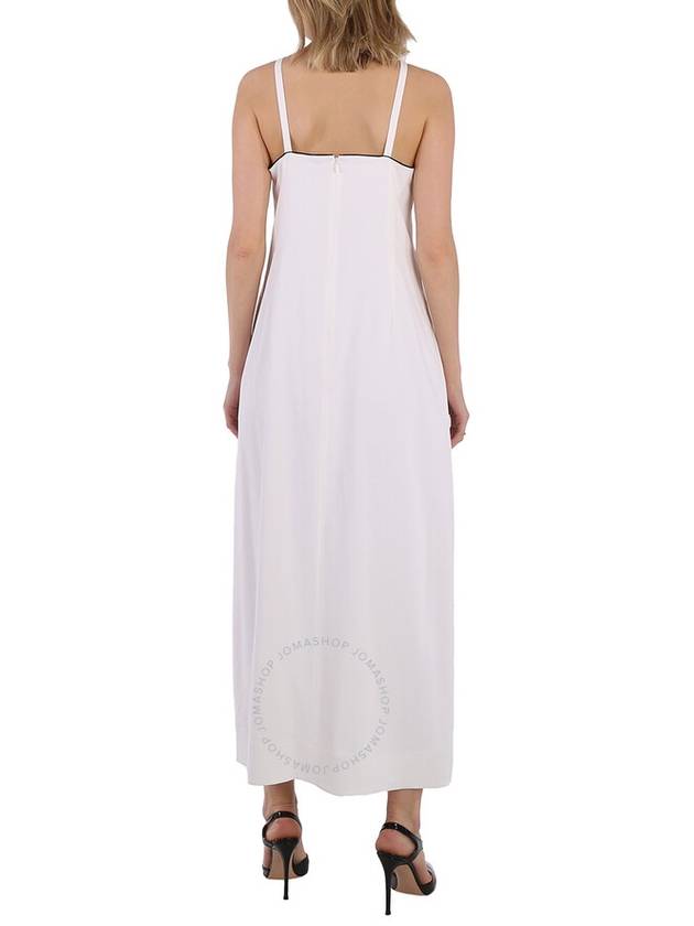 Women's Stretch Jersey Long Dress White - BURBERRY - BALAAN 4