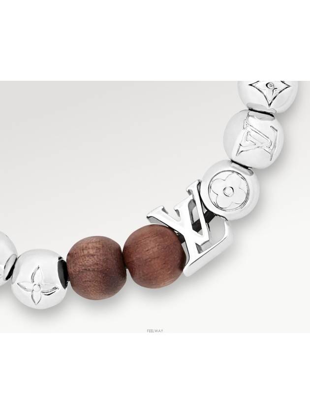 LV Surfin Beads Bracelet Silver - LOUIS VUITTON - BALAAN 3