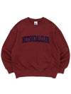 ARCH LOGO SWEATSHIRTS BURGUNDY - NET SOCIAL CLUB - BALAAN 3