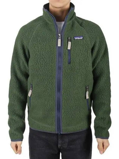 Fleece Retro Zip-Up Jacket Green - PATAGONIA - BALAAN 2