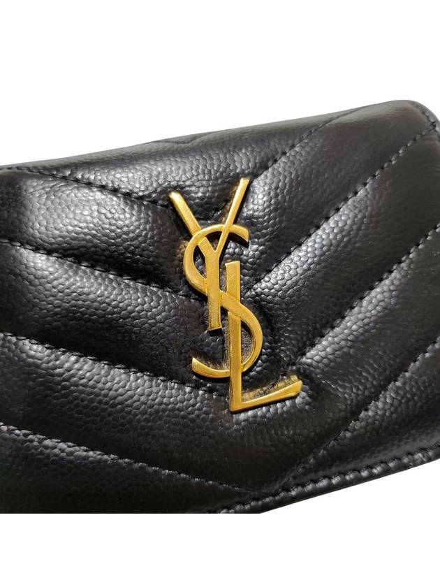 530841 Monogram Matelasse Card Half Wallet - SAINT LAURENT - BALAAN 7