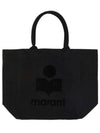 Yenky Logo Tote Bag Black - ISABEL MARANT - BALAAN 2