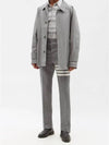 RWB Armband Plaid Long Sleeve Shirt Grey - THOM BROWNE - BALAAN 3