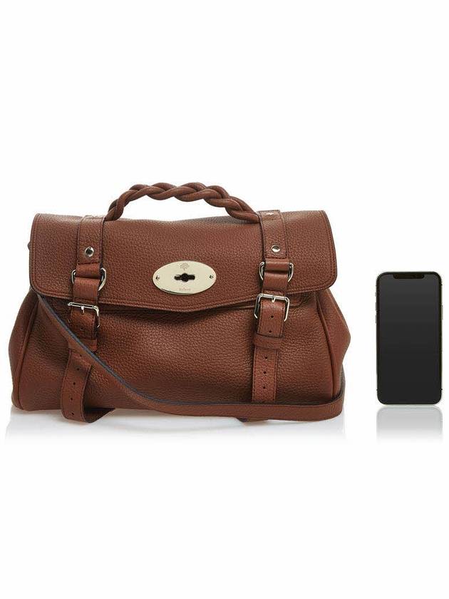 Alexa Medium Heavy Grain Tote Bag Chestnut - MULBERRY - BALAAN 7