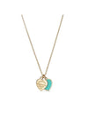 Mini Double Heart Tag Pendant Necklaces Gold - TIFFANY & CO. - BALAAN 1