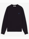 Fox Head Knit Top Navy - MAISON KITSUNE - BALAAN 2