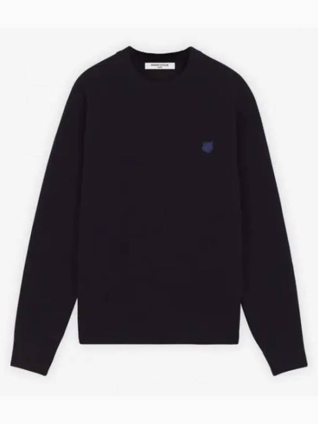 Fox Head Knit Top Navy - MAISON KITSUNE - BALAAN 2