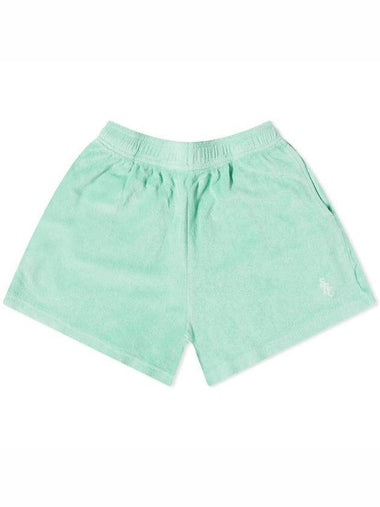 Women's SRC Terry Shorts Green - SPORTY & RICH - BALAAN 1