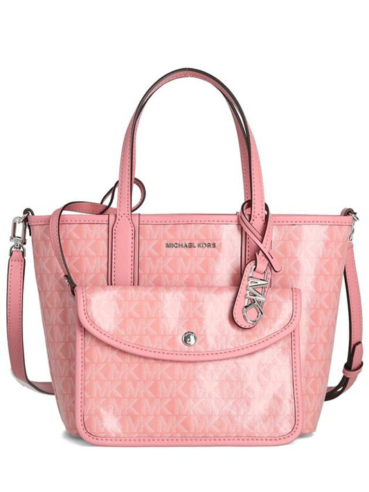 Eliza Extra Small Logo Tote Bag Pink - MICHAEL KORS - BALAAN 2