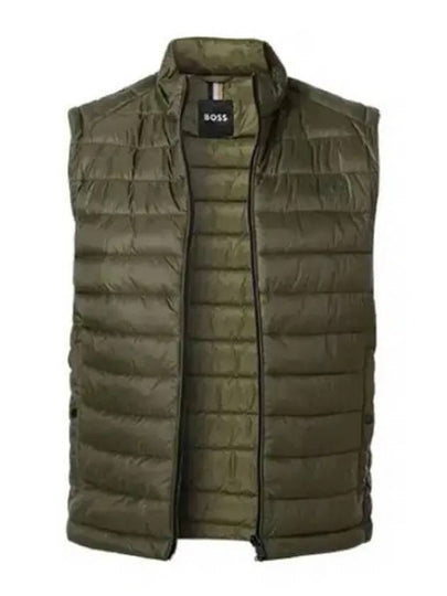 Tonal Logo Print Quilting Vest Green - HUGO BOSS - BALAAN 2