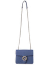 Interlocking GG Chain Small Cross Bag Navy - GUCCI - BALAAN 5