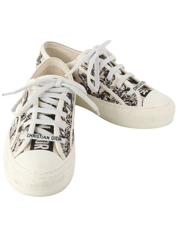 KCK211ZEB Walk Embroidery Cotton Sneakers Size 35 Department Store Invoice 34258 3 - DIOR - BALAAN 1