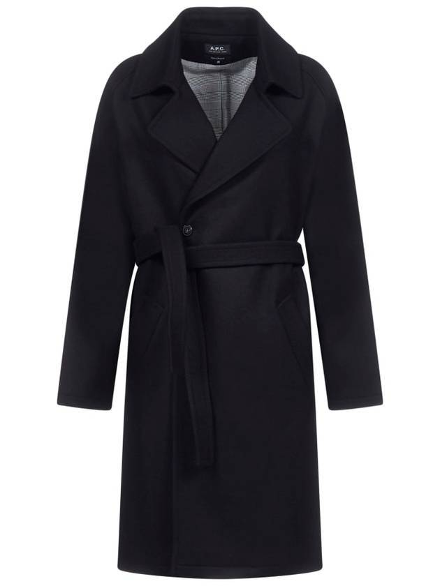 Women's Baker Street Belted Double Coat Black - A.P.C. - BALAAN 1