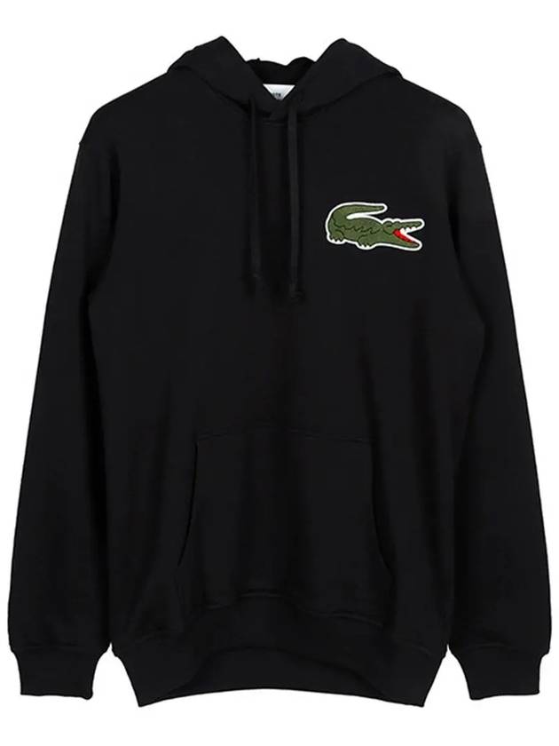 X Lacoste hooded sweatshirt FLT004W23 BLACK - COMME DES GARCONS - BALAAN 1