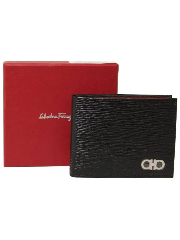 ID Window Gancini Half Wallet Black - SALVATORE FERRAGAMO - BALAAN 6