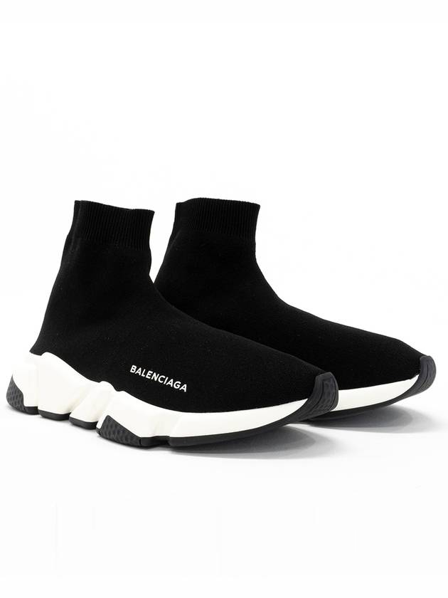 Men's Speedrunner High Top Sneakers Black White - BALENCIAGA - BALAAN 2