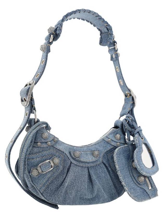 Le Cagole XS Shoulder Bag Denim Blue - BALENCIAGA - BALAAN 3