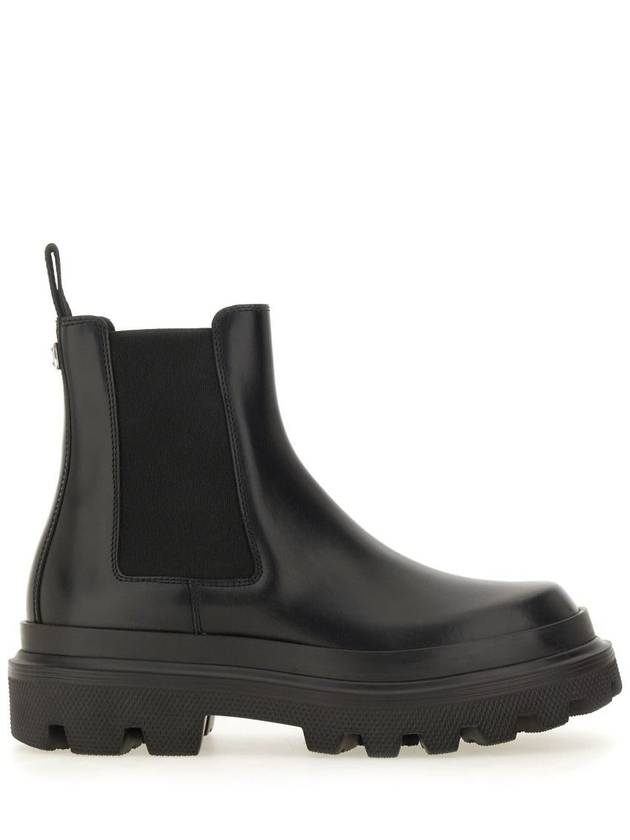 Men's Leather Chelsea Boots Black - DOLCE&GABBANA - BALAAN 2