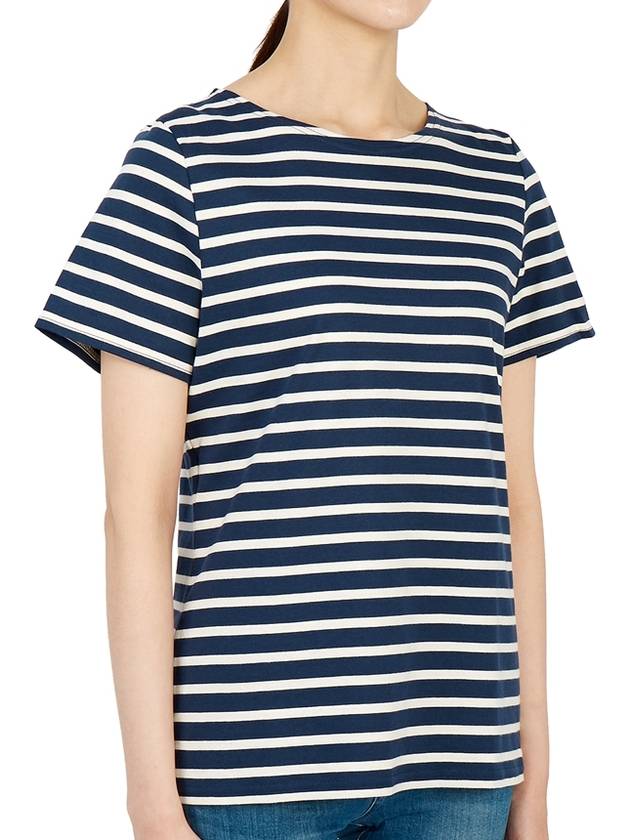 Ethril Stripe 8414 51 Women's Short Sleeve TShirt - SAINT JAMES - BALAAN 3