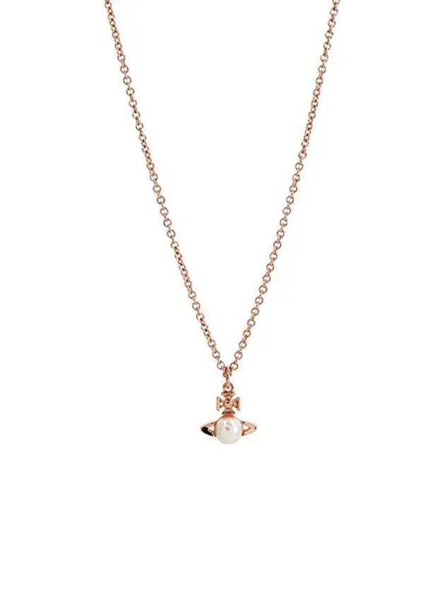 Balbina Pearl Pendant Necklace Pink Gold - VIVIENNE WESTWOOD - BALAAN 2