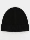 V Logo Signature Knit Beanie Black - VALENTINO - BALAAN 2