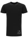 Men's 1CON Print Short Sleeve T-Shirt Black - MAISON MARGIELA - BALAAN.