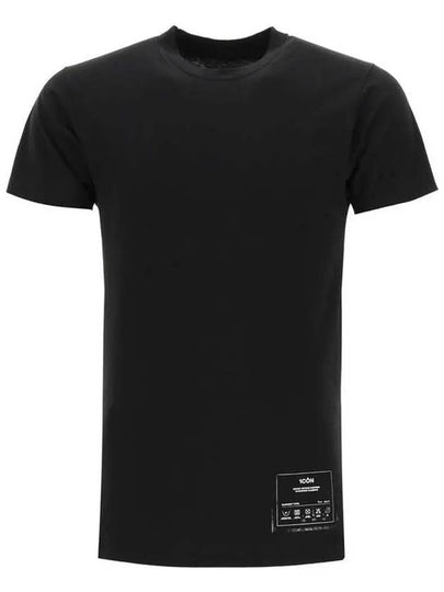 Men's Icon Print Short Sleeve T-Shirt Black - MAISON MARGIELA - BALAAN 2