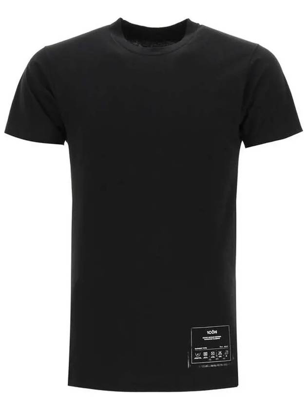 Men's Icon Print Short Sleeve T-Shirt Black - MAISON MARGIELA - BALAAN 3