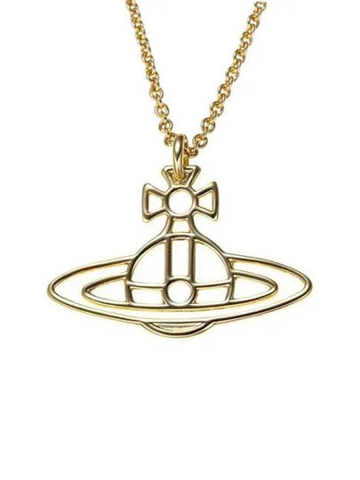 Thin Lines Flat ORB Necklace Gold - VIVIENNE WESTWOOD - BALAAN 2