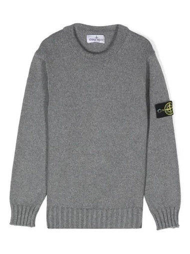 Junior 12 14 Wappen Cotton Sweater Dark Gray - STONE ISLAND - BALAAN 1