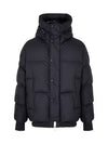 Risler short down padded jacket navy - MONCLER - BALAAN 3