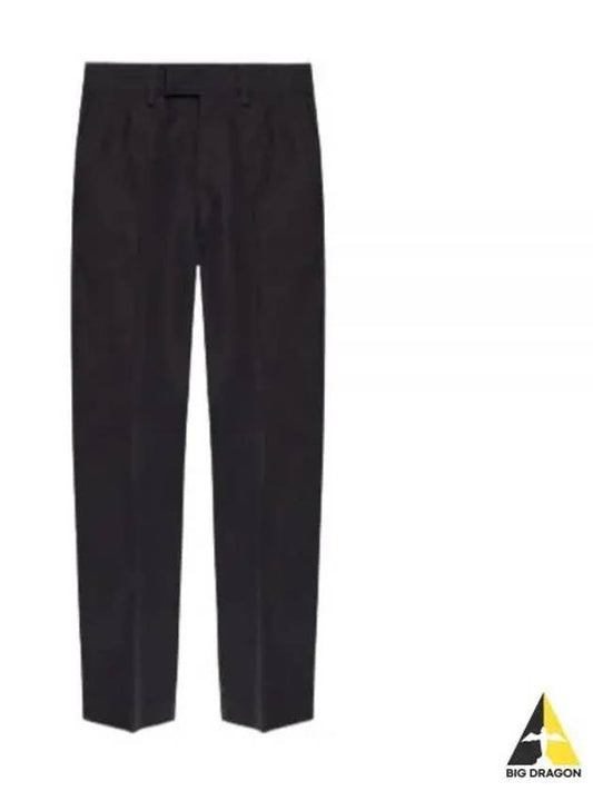 Men's Cotton Poplin Cropped Straight Pants Black - GUCCI - BALAAN 2